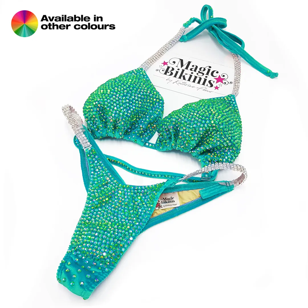 Quick Ship Bikini 198 Velvet Soft Cup Suit. NPC, PCA, GBO, NABBA, IBFF, WFF, ICN, INBA