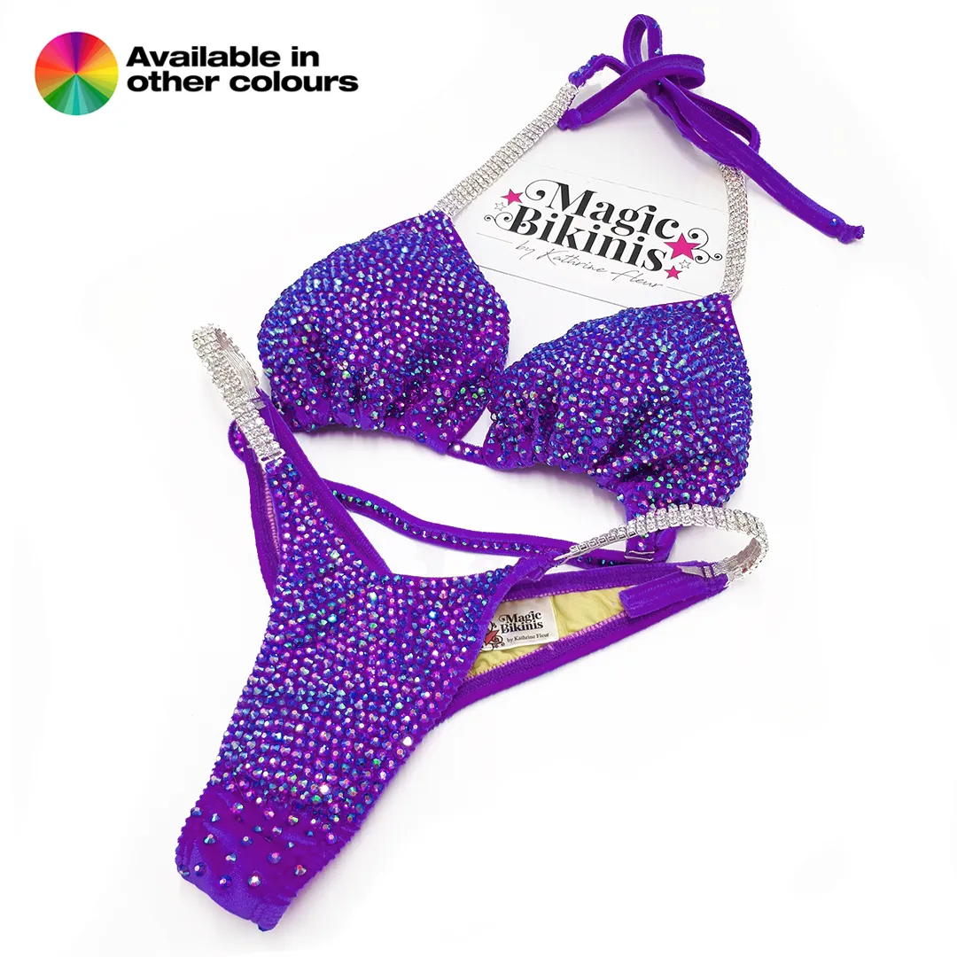 Quick Ship Bikini 198 Velvet Soft Cup Suit. NPC, PCA, GBO, NABBA, IBFF, WFF, ICN, INBA