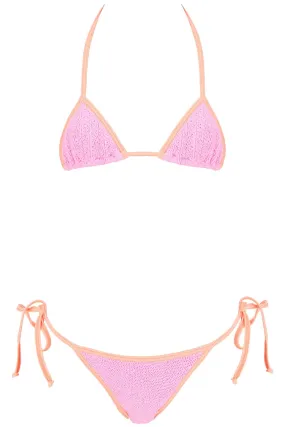 "la volpe bikini LA VOLPE HOT PINK   NEON ORANGE