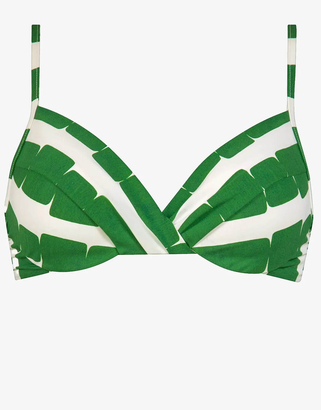 Radiance Underwired Padded Bikini Top - White and Clover