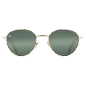 RAEN Women's Andreas Sunglasses - Gold Haze/Green Mirror G15