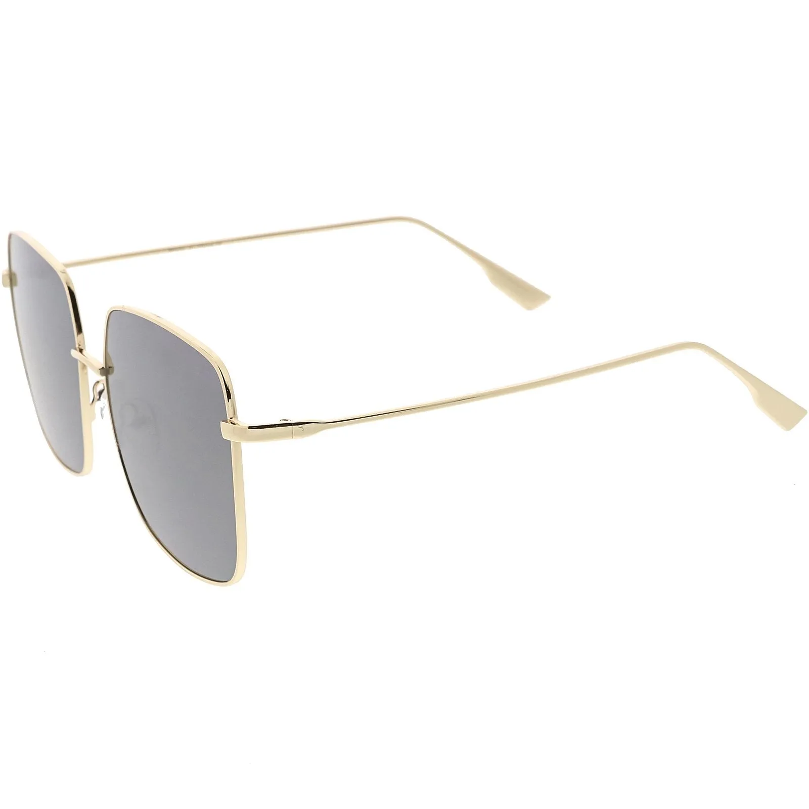 Retro Modern Women's Oversize Square Flat Lens Sunglasses C831