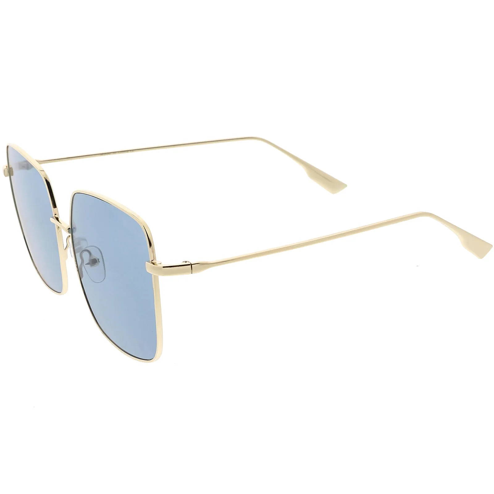 Retro Modern Women's Oversize Square Flat Lens Sunglasses C831