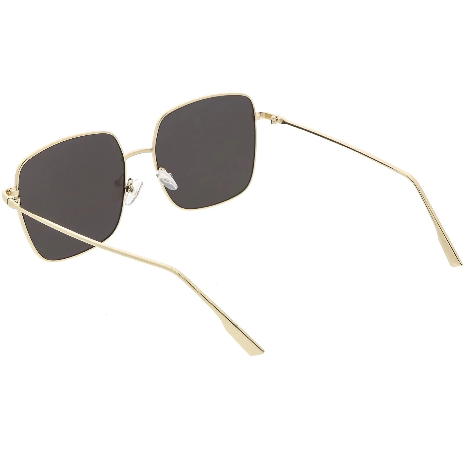 Retro Modern Women's Oversize Square Flat Lens Sunglasses C831