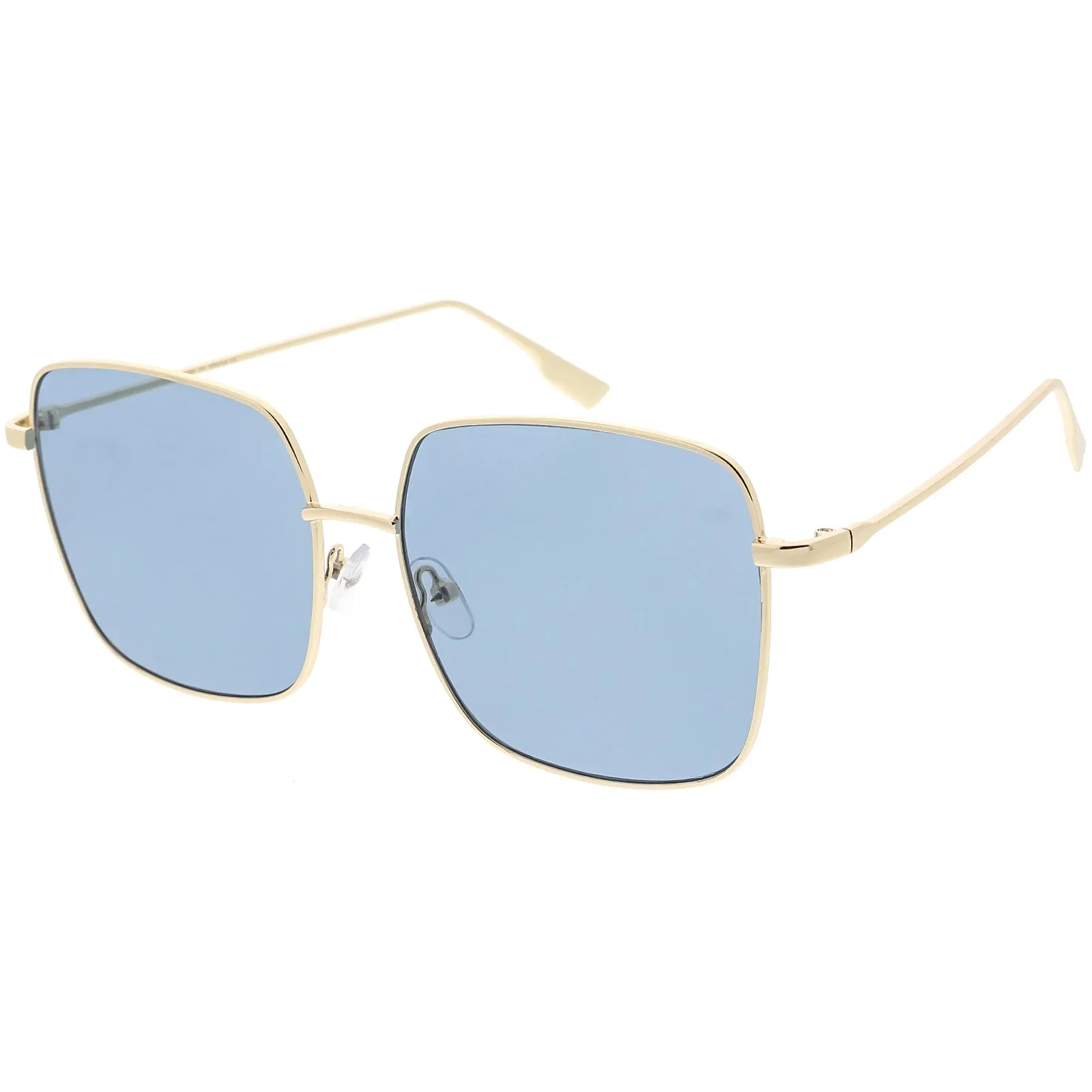 Retro Modern Women's Oversize Square Flat Lens Sunglasses C831