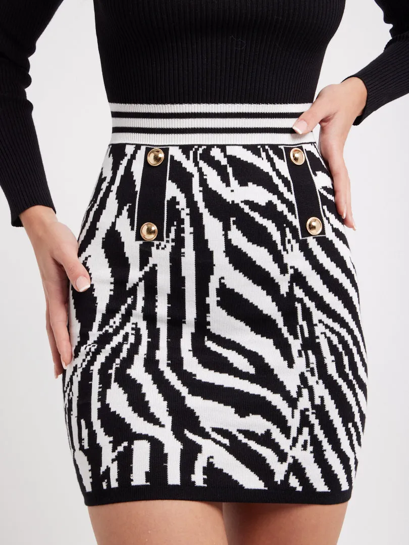 Robe style tailleur graphique