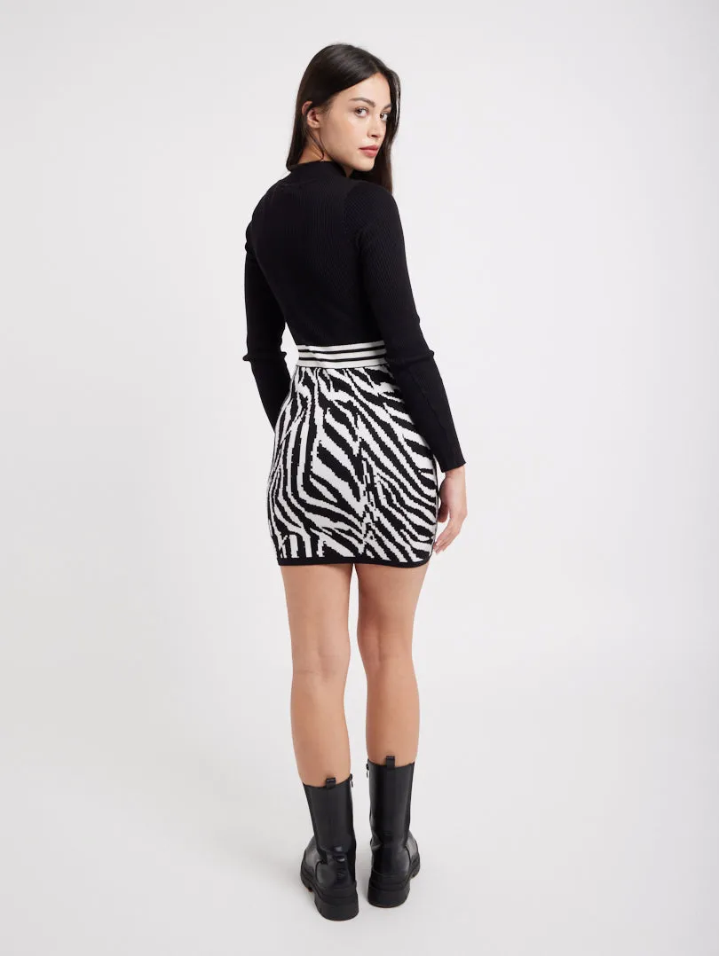 Robe style tailleur graphique