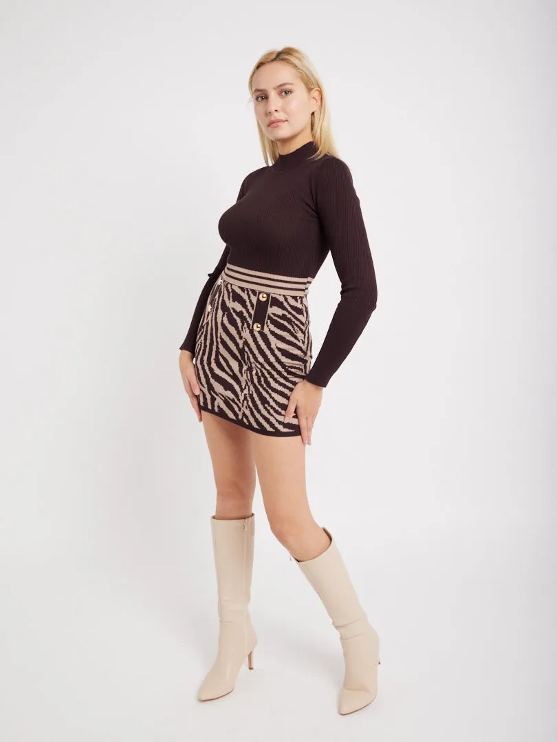 Robe style tailleur graphique