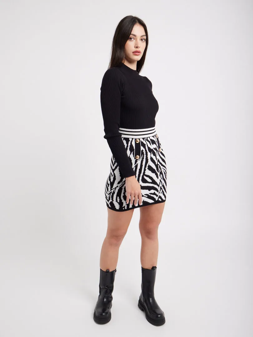 Robe style tailleur graphique