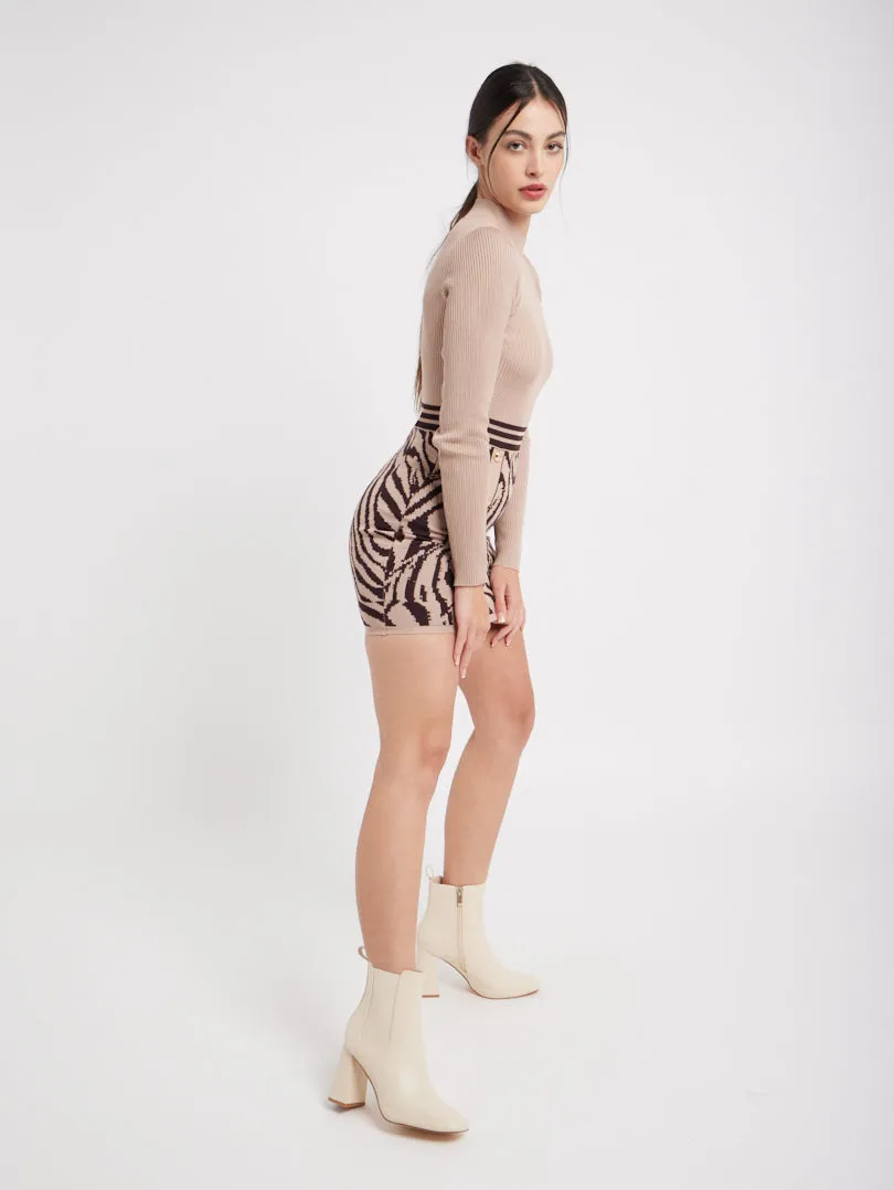 Robe style tailleur graphique