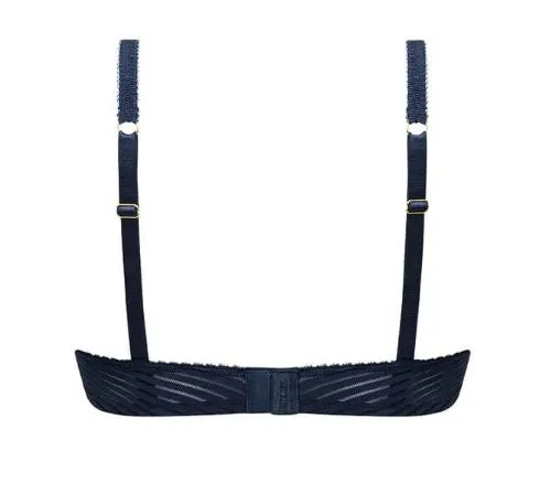 *SALE* Mastectomy Bra 'Karolina Wire Free Soft Cup' Dark Blue/Nude