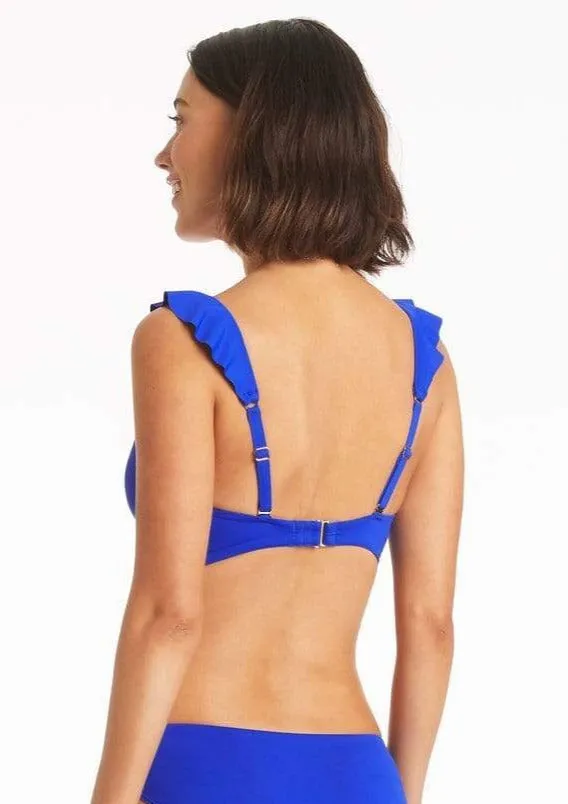 Sea Level Eco Essentials Frill Bikini Top