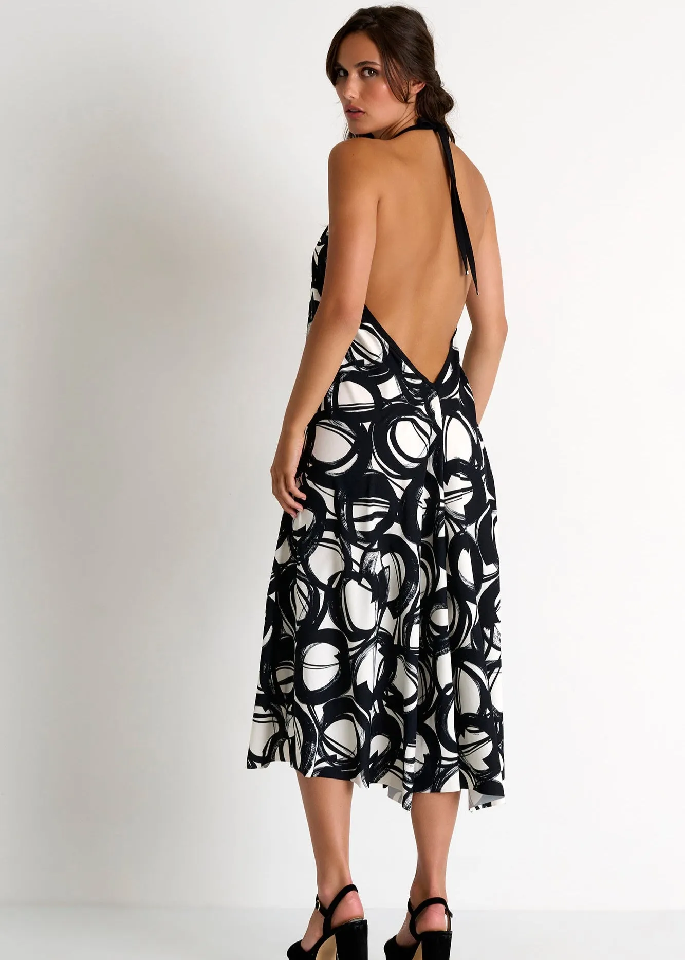 Shan Elisabeth V-Neck Maxi Dress - Luna Print