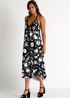 Shan Elisabeth V-Neck Maxi Dress - Luna Print