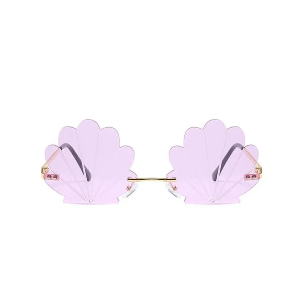 Shell Sunglasses Kids Purple Gold