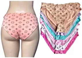 Silky L.V. Full Coverage Panties with Frills