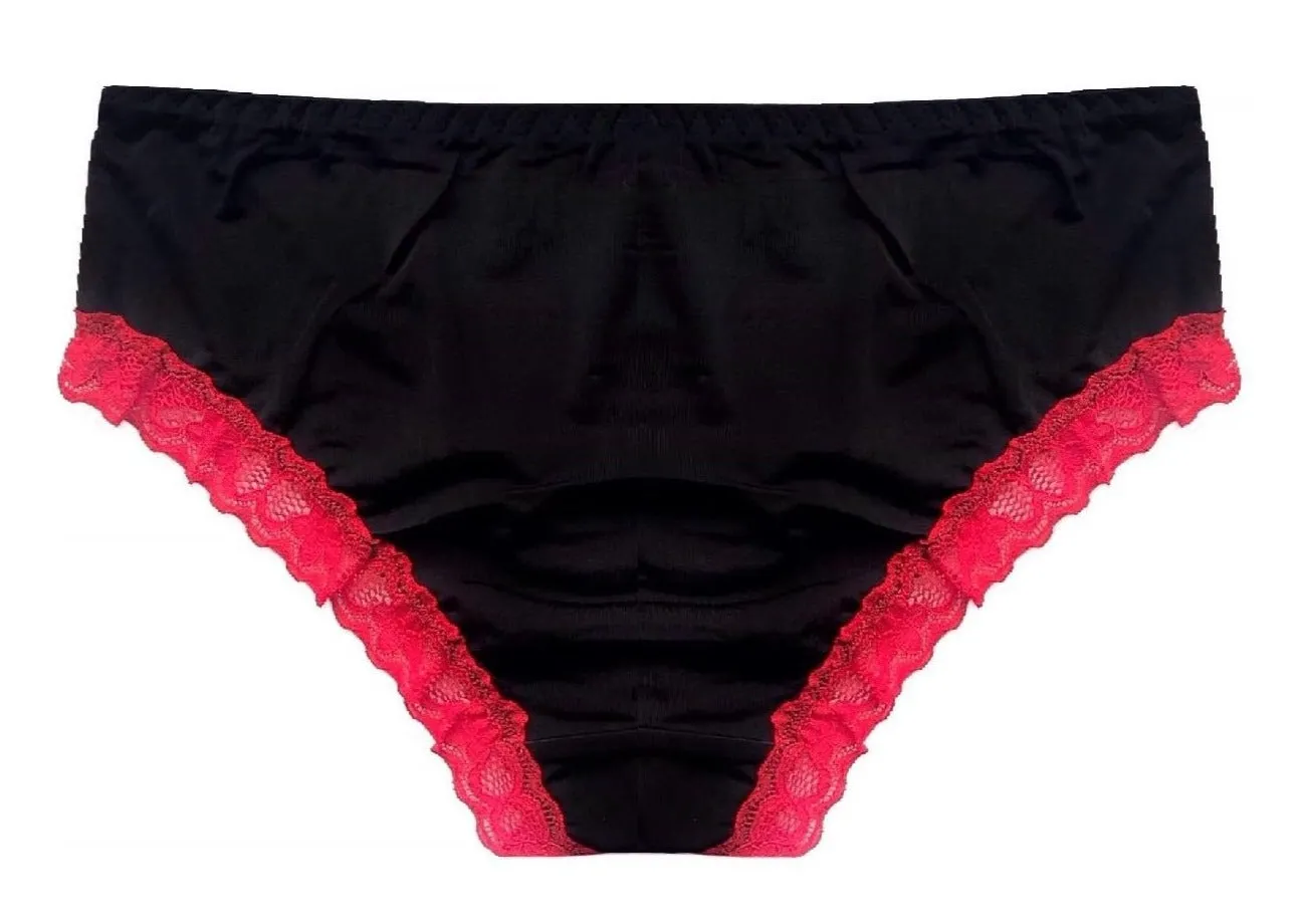Simple Lace Trims and Silky Panties