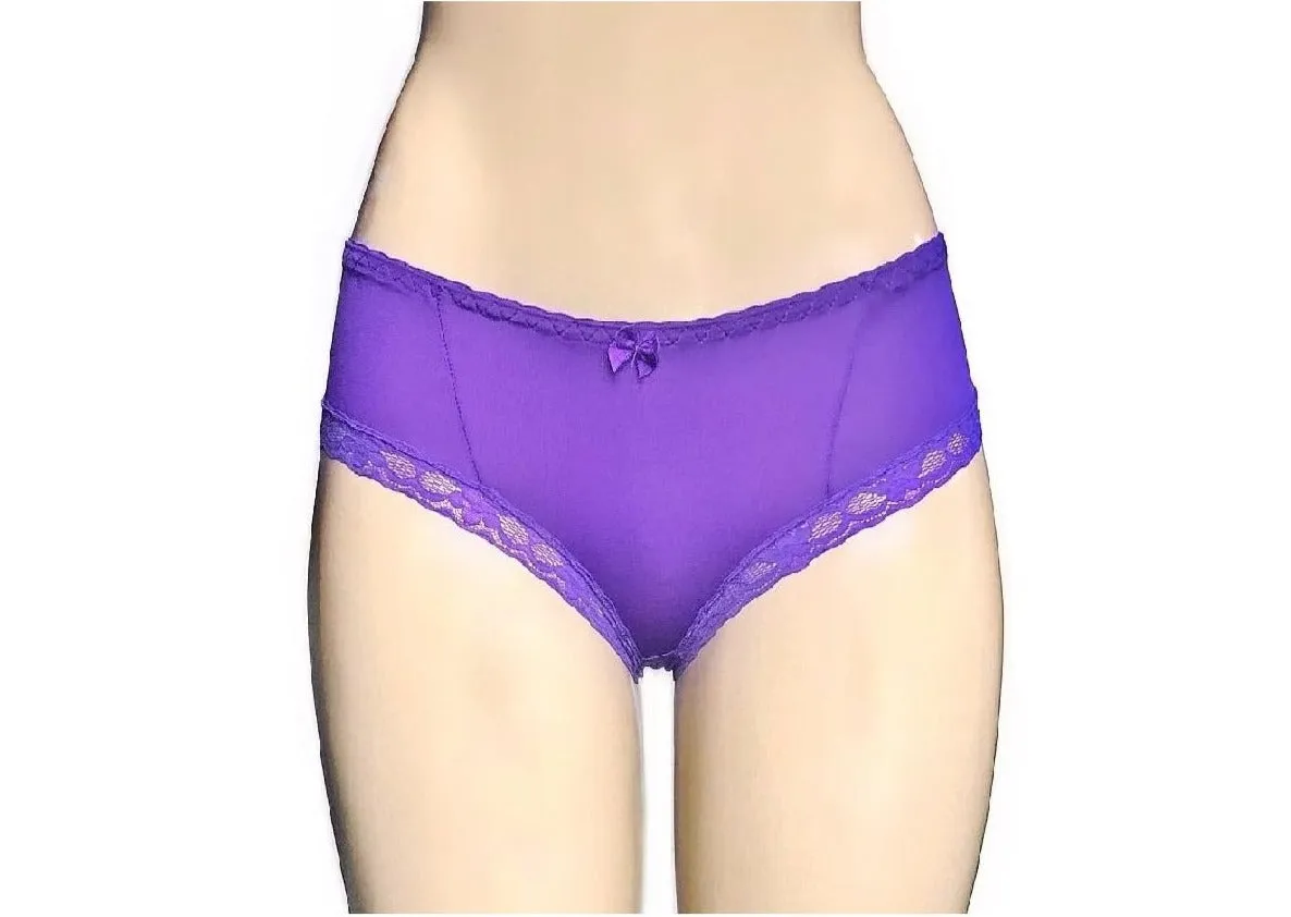 Simple Lace Trims and Silky Panties