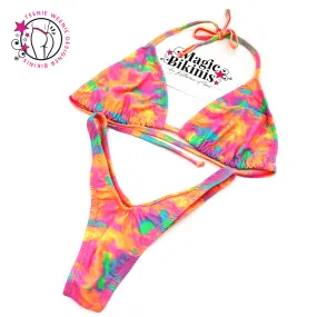 Teenie Weenie Bikini No.72 Orange Rainbow Tie Dye