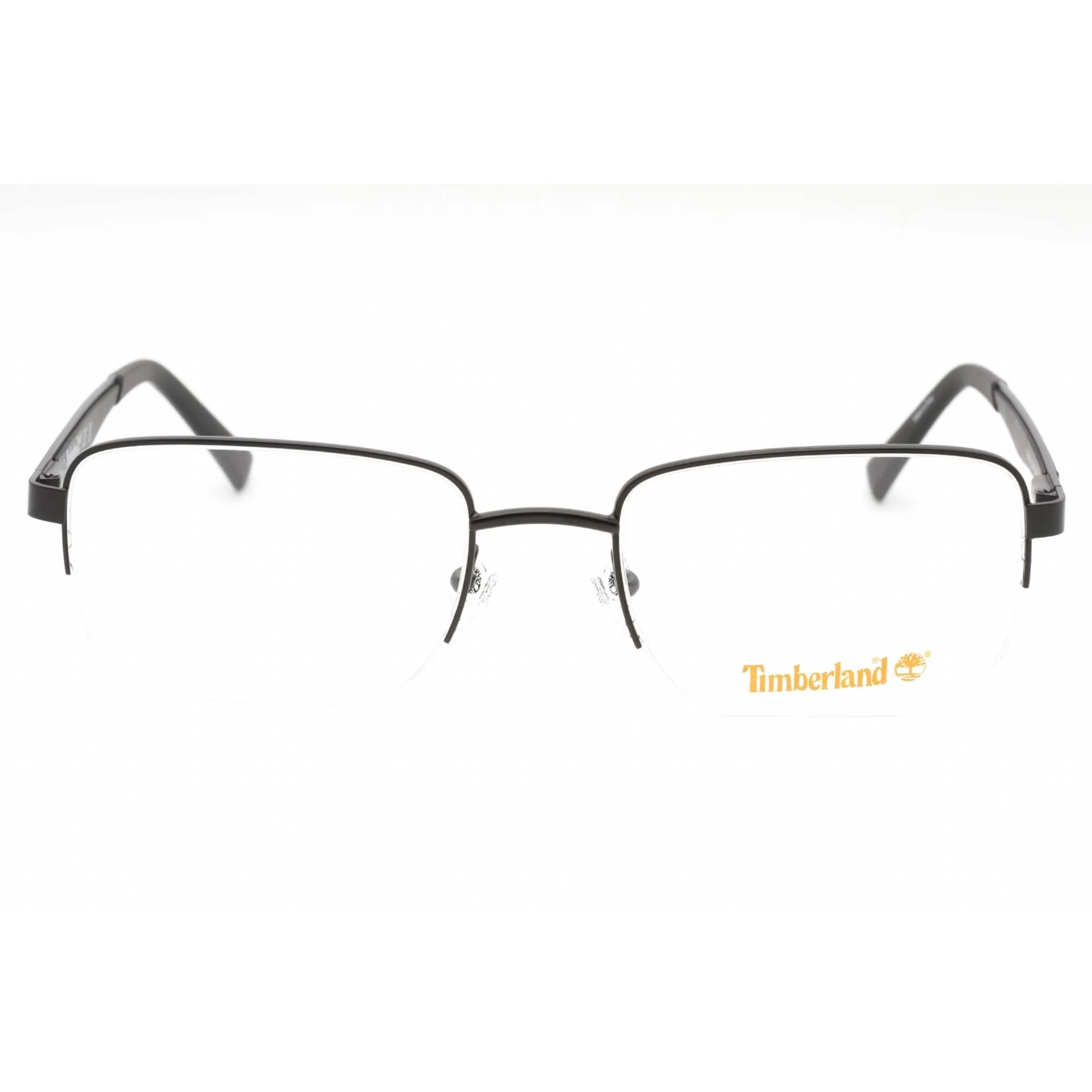 Timberland Men's Eyeglasses - Matte Black Metal Rectangular 50mm Frame | TB1787 002