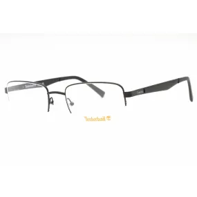 Timberland Men's Eyeglasses - Matte Black Metal Rectangular 50mm Frame | TB1787 002