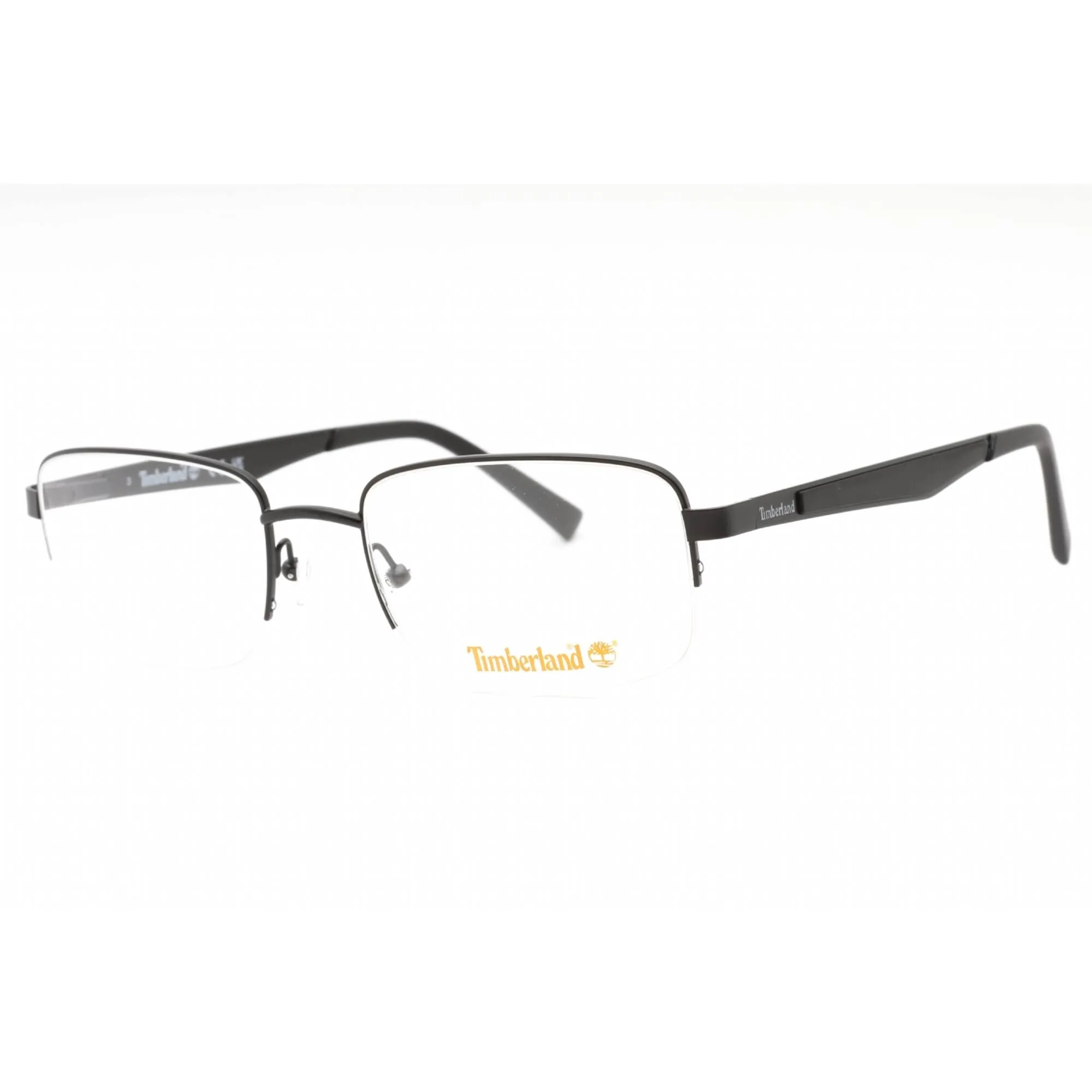 Timberland Men's Eyeglasses - Matte Black Metal Rectangular 50mm Frame | TB1787 002