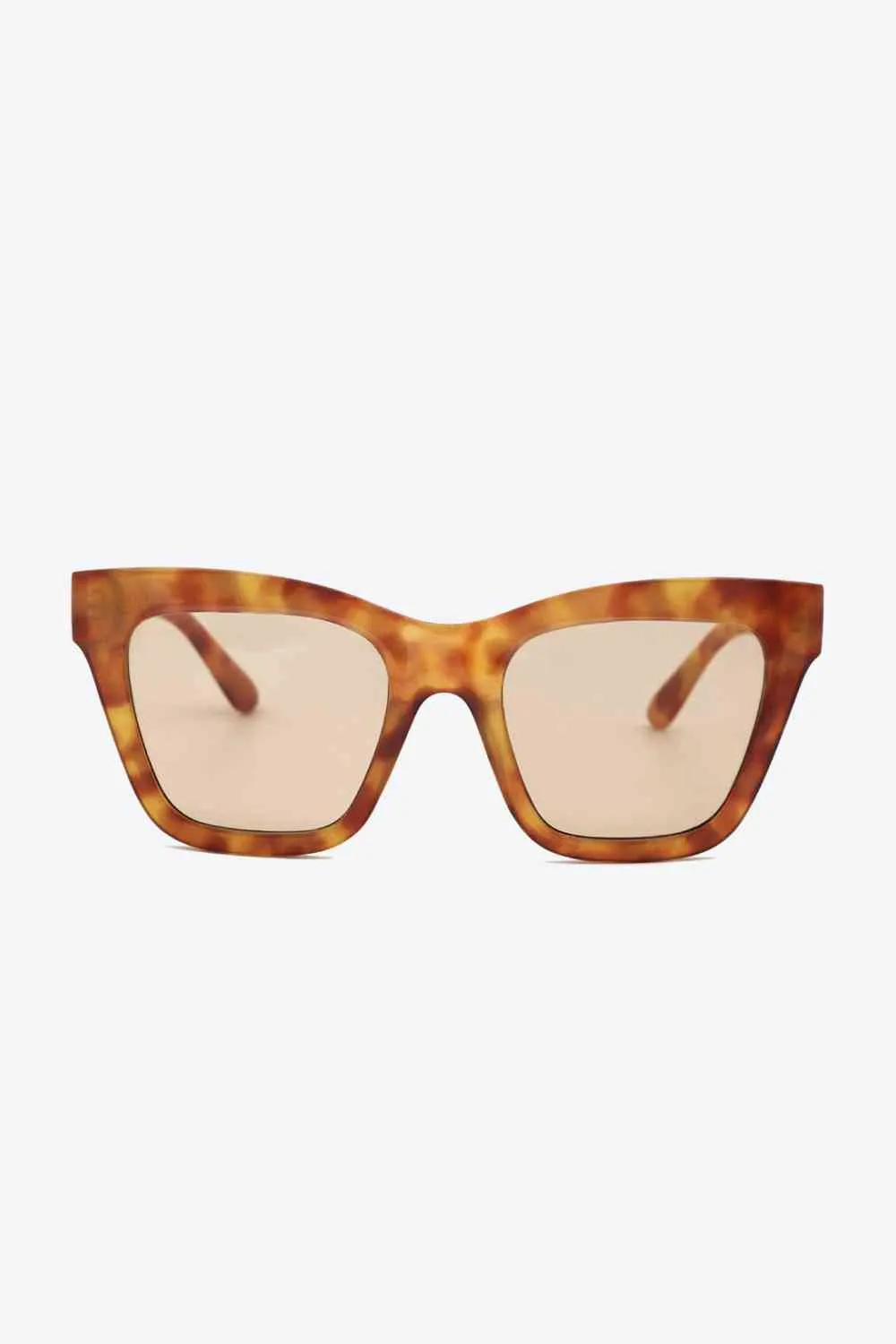 Tortoise Shell Wayfarer Cat Style Acetate Lens UV400 Sunglasses