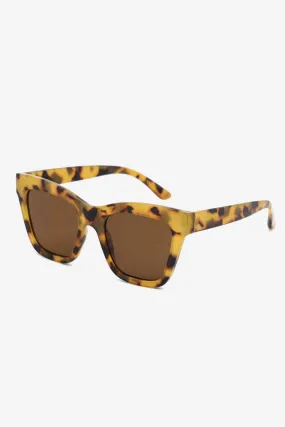 Tortoise Shell Wayfarer Cat Style Acetate Lens UV400 Sunglasses