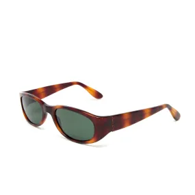Vintage Small Size 90s Deadstock Mod Original Circular Sunglasses - Brown