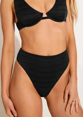 Vitamin A Barcelona Bikini Bottom - Seersucker Stripe