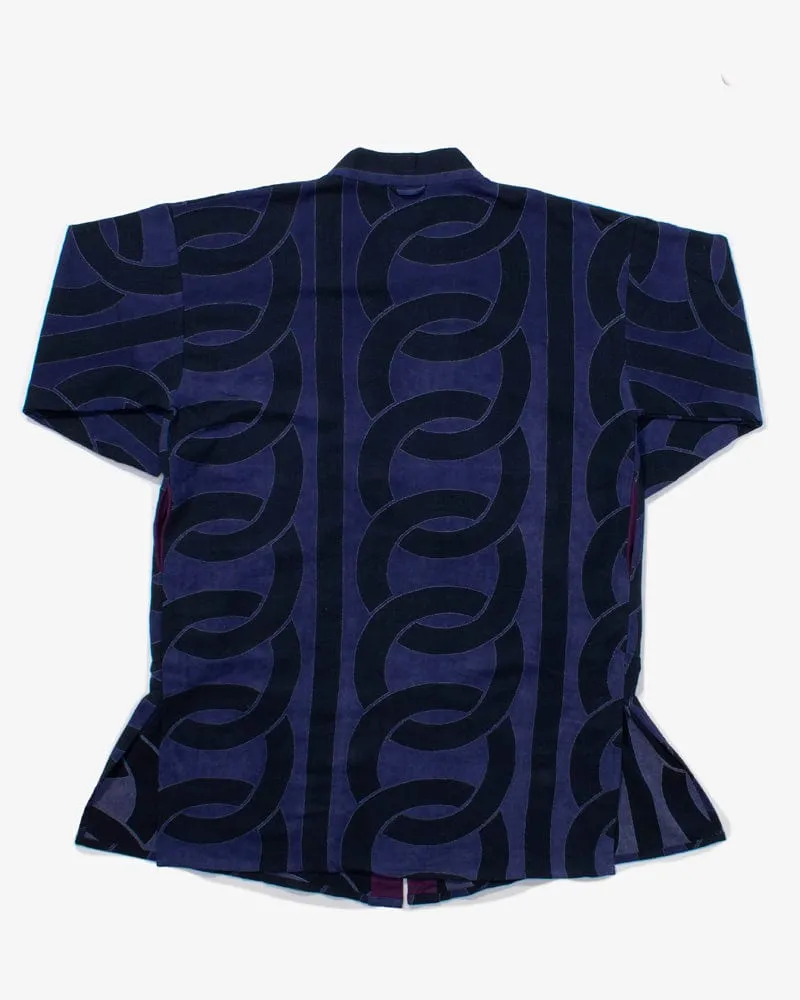 Wa-Modern Haori Robe, Indigo, Watsunagi