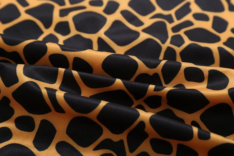 Wild Print Short Sleeve Button Up